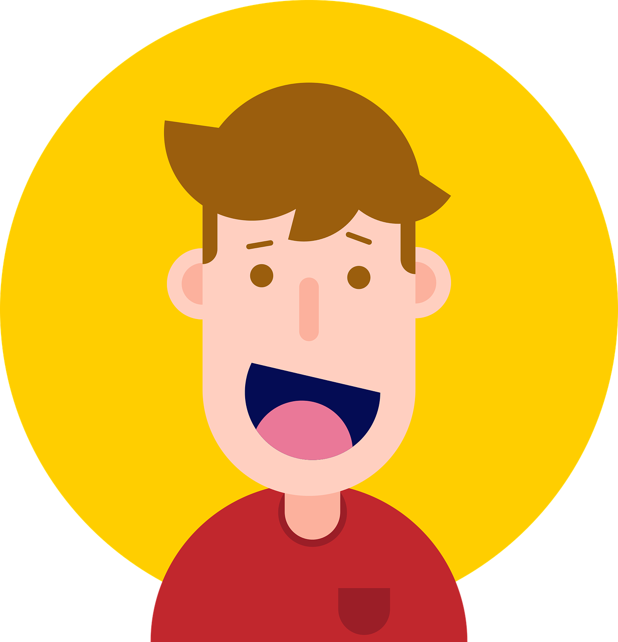 kid, avatar, icon, plain design, red, yellow, coffee, free image, circle, avatar, avatar, avatar, avatar, avatar-1837375.jpg